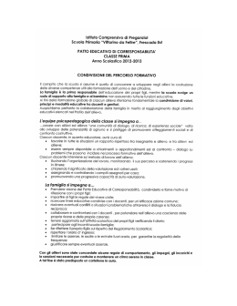 Patto Educativo di Corresponsabilità