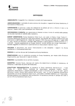 Scarica le Condizioni di polizza