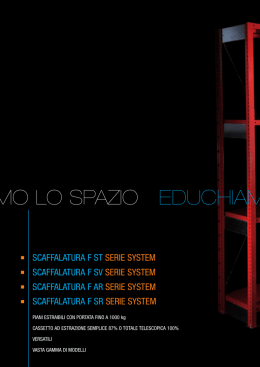 scaffalature serie system