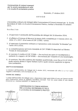 Corporazione di comuni moesani per la scuola secondaria di valle e
