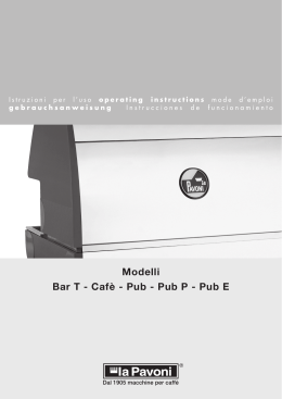 Modelli Bar T - Caf&egrave; - Pub - Pub P - Pub E