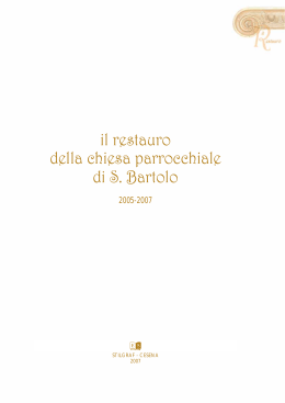il restauro della chiesa parrocchiale di S. Bartolo