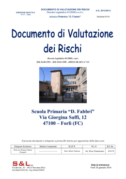 Scuola Primaria &ldquo;D. Fabbri&rdquo; - Direzione Didattica 4 Forl&igrave;