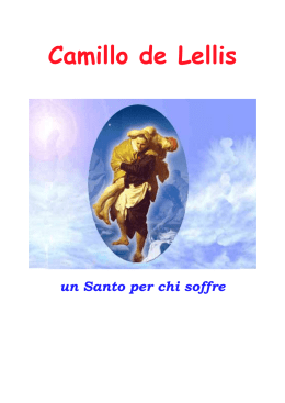 un santo per chi soffre - Provincia Romana CAMILLIANI