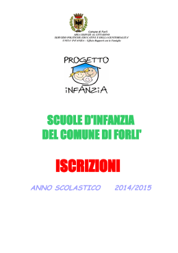 iscrizioni - Comune di Forlì
