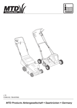 MTD Products Aktiengesellschaft &radic; Saarbr&Omega;cken