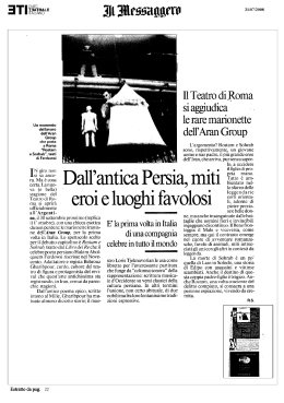 Dall`antica Persia, miti eroi e luoghi favolosi