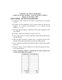 LEGGERE ATTENTAMENTE: