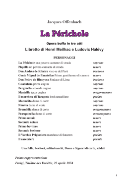 La P&eacute;richole - di cose un po