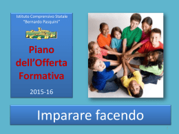 cliccando qui - Istituto Comprensivo Statale Bernardo Pasquini