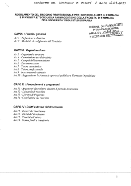 Regolamento per il Tirocinio_Universit&agrave; di Parma_approv. in data