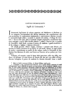 Sigilli di Universit&agrave;. - Istituto Centrale per gli Archivi