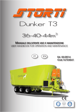 MANUALE DELL`UTENTE USO E MANUTENZIONE Ed. 03/2014