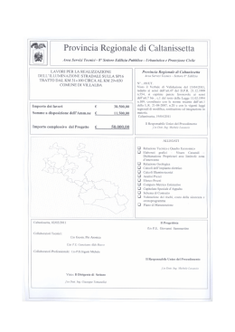 Capitolo I - Provincia Caltanissetta