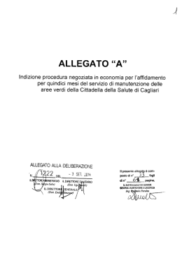ALLEGATO “A” - Asl Cagliari