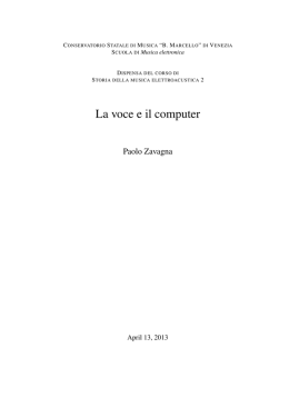 La voce e il computer