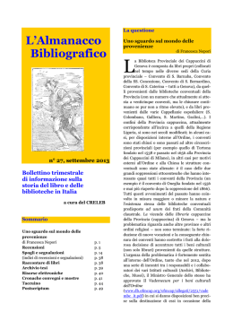Settembre 2013 - Centri di Ricerca - Universit&agrave; Cattolica del Sacro