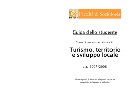 Guida dello studente a.a. 2007-2008