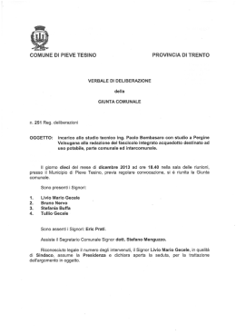 COUNE DI PIEVE TESINO PROVINCIA DI TRENTO