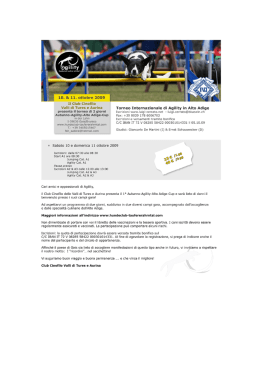 Locandina - Agility Roma