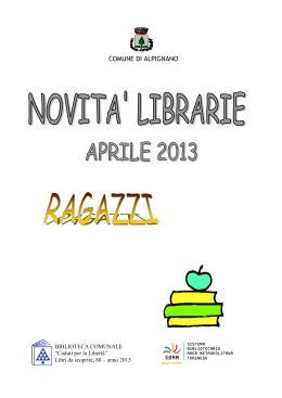 Aprile 2013 - Biblioteca di Alpignano