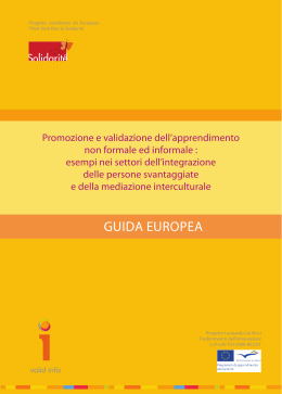 GuIDa EurOPEa - Valico validazione libretto formativo