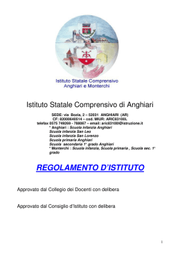 Regolamento-Istituto-2014-2015 - Istituto Statale Comprensivo