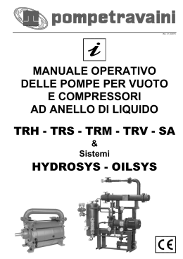 manuale operativo delle pompe per vuoto e