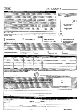 Page 1 ALLA QUESTURADI (Mod. sos) Page 2 Alla Questura di i