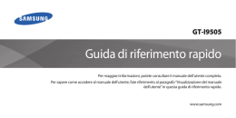 Guida di riferimento rapido