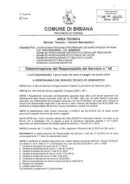 n. y& del % 405 - Albo pretorio e trasparenza