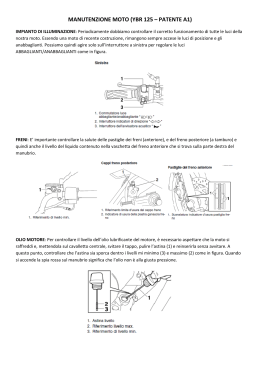 manutenzione moto (ybr 125 – patente a1)