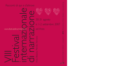 VIII Festival internazionale di narrazione