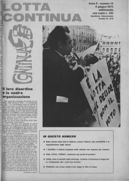 Il loro disordine e la nostra organizzazione
