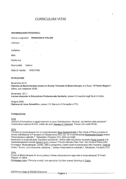 Page 1 CURR&Iacute;CULUM VITAE INFORMAZIONI PERSONALI Nome e