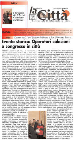 Cultura - Salesiani Cooperatori ICP
