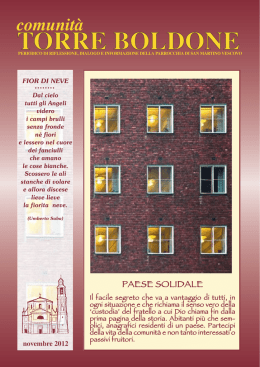 novembre 2012 - Parrocchia di Torre Boldone