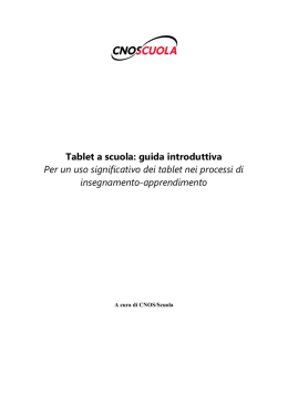 Linea guida tablet SCUOLA def