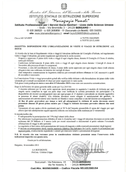 Circolare 145 Organizzazione visite e viaggi di istruzione