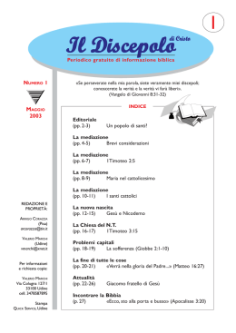 Il Discepolo l Discepolo l Discepolo l Discepolo