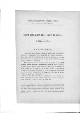 EXPLO 1249 Carta geologica Sicilia. IGM 1885