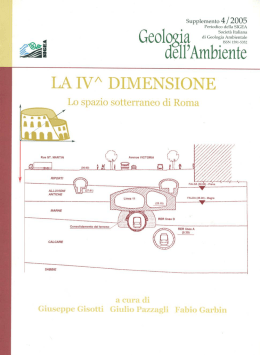 I rischi geologici nell`area urbana di Roma