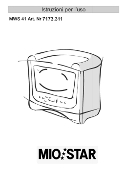 Page 1 MWS 41 Art. Nr 7173.311 MIO&Iacute;STAR Page 2 PRIMA DI FAFl
