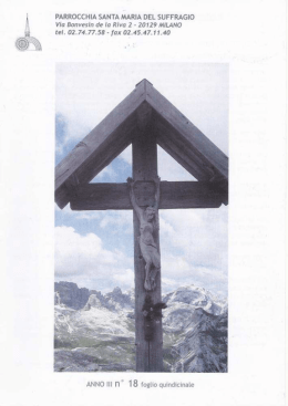 2012 a.III - N. 18 - Parrocchia Santa Maria del Suffragio