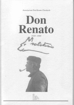 Don Renato 1929-1999 - Associazione Don Renato Chiodaroli onlus