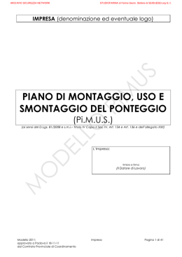 Modello PiMUS - SICUREZZA NETWORK