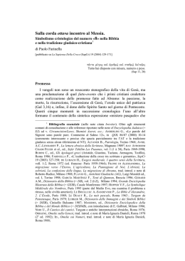 Simbolismo del numero 8 in BIbbia e GIudaismozL`ottavo giorno