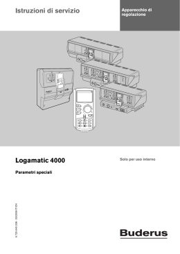 Istruzioni di servizio Logamatic 4000