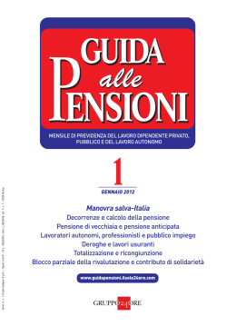 Guida alle pensioni 2012