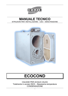 Manuale tecnico - Combustion Control